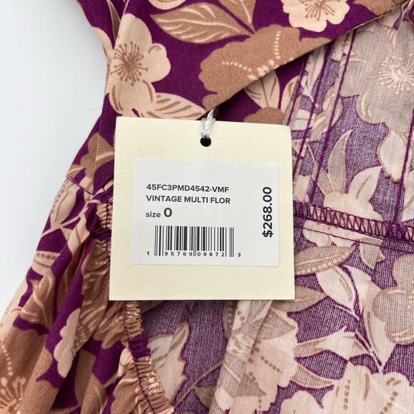 Favorite Daughter | NWT The Mirka Floral Open Back Peasant Fall Maxi Dress 0 - Picture 8 of 15